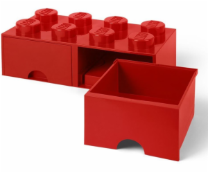 Room Copenhagen LEGO Brick Drawer 8 rot, Aufbewahrungsbox