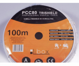Libox Kabel koncentryczny PCC80 100m koaxiální kabel RG-6...