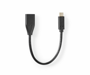 USB Adaptér Typ-C vidlice  / USB-A zásuvka 20cm černý CCG...