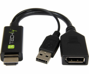 Techly DisplayPort - HDMI AV adaptér černý (ICOC HDMI-DP1...