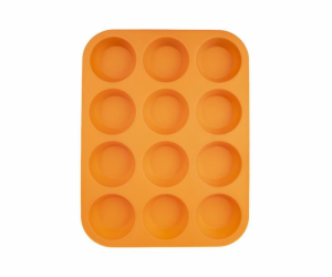 Forma na 12 ks muffinů silikon  oranžová