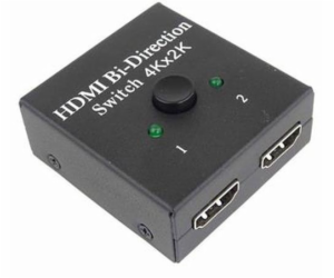 PremiumCord HDMI Switch 4K, FULL HD 1080p obousměrný 2-1 ...