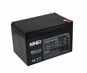 MHPower MS12-12 olověný akumulátor AGM 12V/12Ah, Faston F...