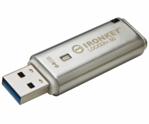 KINGSTON IronKey Locker+ 50  64GB / USB 3.2 / Šifrování X...