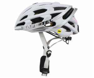 SAFE-TEC Chytrá Bluetooth helma/ Repro/ MIPS/ TYR3  White L