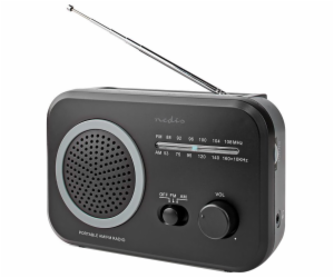 NEDIS přenosné rádio/ AM/ FM/ napájení z baterie/ síťové ...