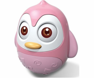 Kývací hračka Baby Mix tučňák růžový