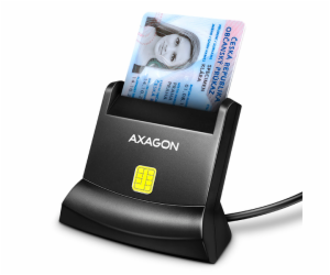 AXAGON CRE-SM4N, USB-A StandReader čtečka kontaktních kar...