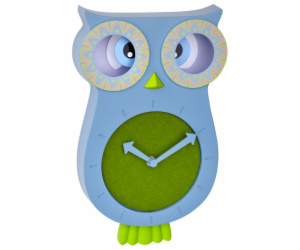 TFA 60.3052.06 modrá/zelená Lucy Kids Pendulum Clock Owl