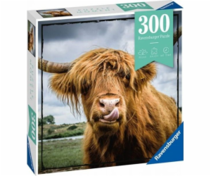Puzzle Ravensburger 300 dílků Moments, skotská kráva