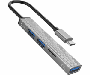 ORICO HUB USB-C; 3x USB-A (2x2.0 1x3.1) TF 5 GBPS AH-12F-...