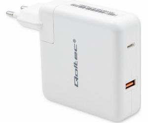 Qoltec Charger Gan Fast 108W 5-20V | 3-4.7a | USB C | Bílý