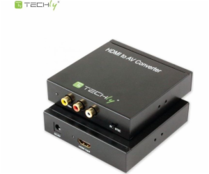 Adapter AV Techly RCA (Cinch) x3 - HDMI czarny (301672)