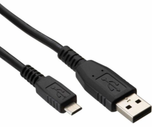 Kabel USB Logo USB-A - microUSB 1.8 m Czarny