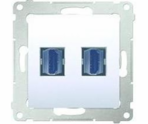 Contact-Simon Simon 54 HDMI dvojitá zásuvka bílá (DGHDMI2...