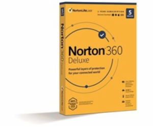 NORTON 360 DELUXE 50GB +VPN 1 uživatel pro 5 zařízení na ...