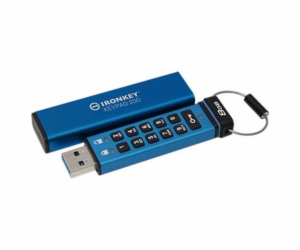 Kingston P200/8GB/145MBps/USB 3.2/USB-A/+ Adaptér/Modrá I...