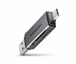 AXAGON CRE-DAC, USB-C + USB-A, 5 Gbps - MINI čtečka karet...