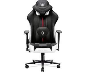 DiabloX-PLAYER 2.0. normální herní židle bílá a černá
