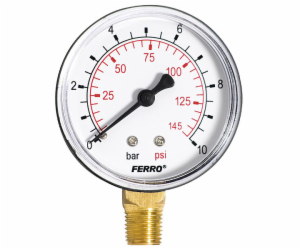 Tlak Ferro 63 mm 1/4 "Boční připojení M6310R