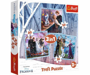 Trefl Puzzle 3v1 Magical Story Frozen II 34853