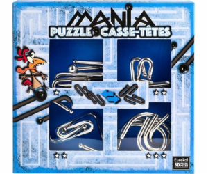 G3 kovové hádanky 4 ks Puzzle mánie modrá