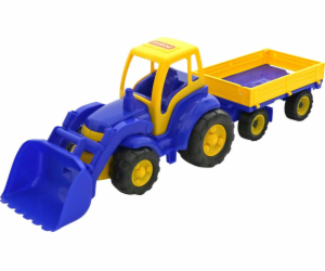 Hlavní traktor Wader s lžičkou a přívěsem (520)