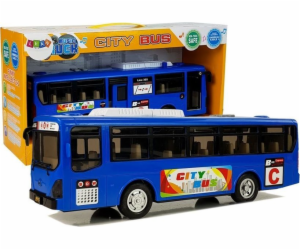 Hudební autobus LeanToys s třením a modrými světly
