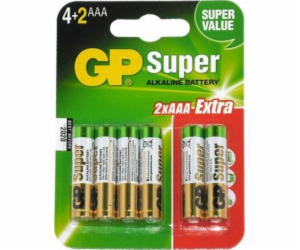 GP baterie Super AAA / R03 6 ks.