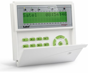 LCD klávesnice Satel s bezdotykovou čtečkou, zelené podsv...