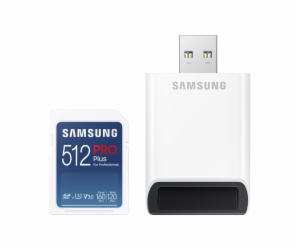 Samsung micro SDXC karta 512GB PRO Plus + USB adaptér