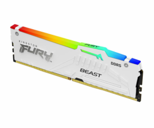 KINGSTON DIMM DDR5 32GB 5200MT/s CL36 FURY Beast Bílá RGB...