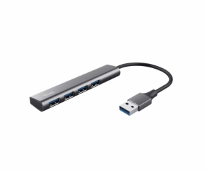 TRUST Rozbočovač Halyx Aluminium 4 Port USB 3.2 Gen1 Hub