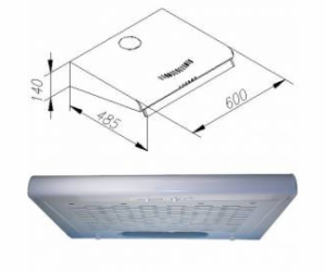GUZZANTI ZRW 60 W odsavač par