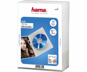 1x10 Hama DVD-obaly Slim Transpar. 50% uspora mista 83890