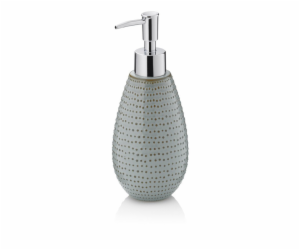 Dávkovač mýdla Dots keramika šedohnědá 350 ml KL-23602