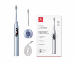 Oclean X Pro Digital Silver sonický kartáček, stříbrný