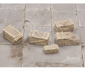 Juweela: Staré dřevěné krabice - Small - Bright (5 ks)