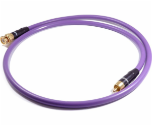 Melodika RCA (Cinch) - BNC kabel 5m fialový