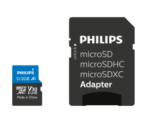 Philips MicroSDXC Card     512GB Class 10 UHS-I U3 incl. ...