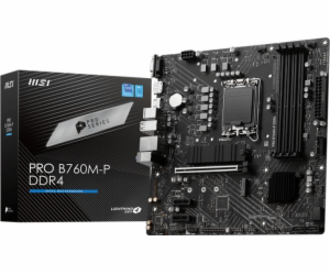 MSI MB Sc LGA1700 PRO B760M-P, Intel B760, 4xDDR5, 1xDP, ...