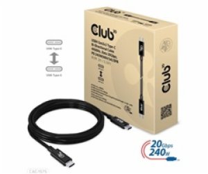 Club3D kabel USB4 Gen2x2 Typ-C, Oboustranný USB-IF Certif...