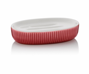 KELA Miska na mýdlo Ava keramika červená KL-24410