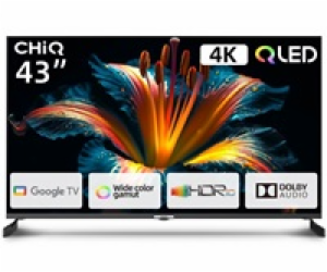 CHiQ U43QM8E TV 43", QLED, Google TV, Frameless, Dolby Au...