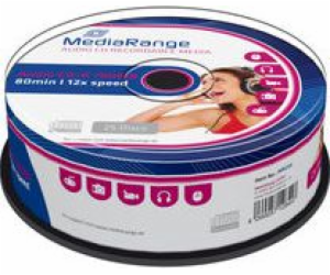 MediaRange Audio CD-R 700MB 12x, SPINDL (25pack)