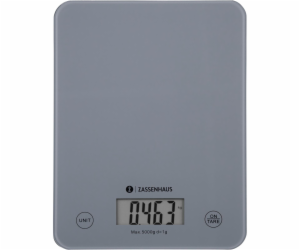 Zassenhaus Kitchen Scale Digital Sacles Balance Cool Grey