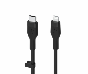 Belkin Flex Lightning/USB-C 15W 1m, mfi, 15W, cern. CAA00...
