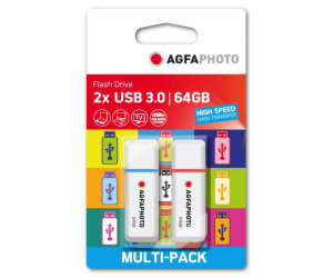 AgfaPhoto USB 3.2 Gen 1     64GB Color Mix MP2 10556