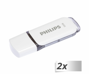 Philips USB 2.0 2-Pack      32GB Snow Edition Shadow Grey...