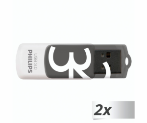 Philips USB 3.0 2-Pack      32GB Vivid Edition Shadow Gre...